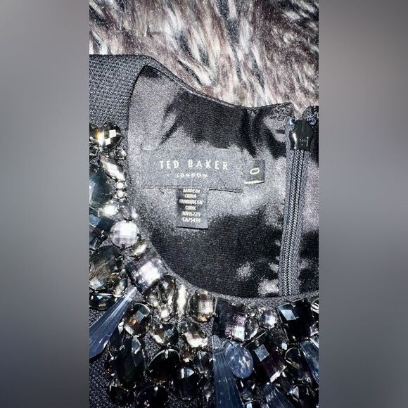 Ted Baker Evelin Embellished Neck Romper, Size 0-2 - Picture 9 of 11